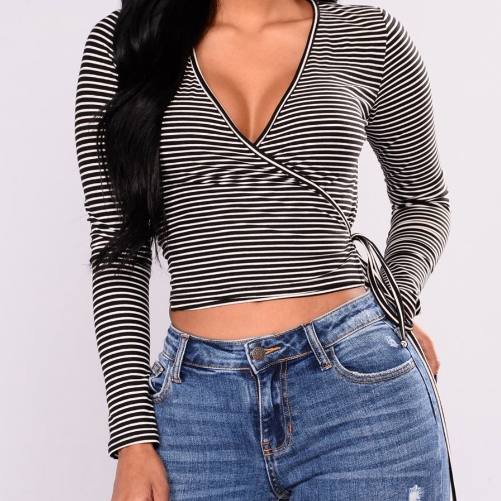 Wrap crop top